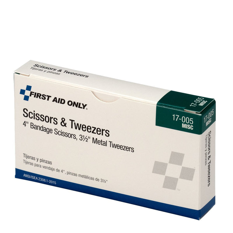 [Australia - AusPower] - First Aid Only 17-005 Bandage Scissors and Forcep Tweezers Combo Pack 1 Count (Pack of 1) 