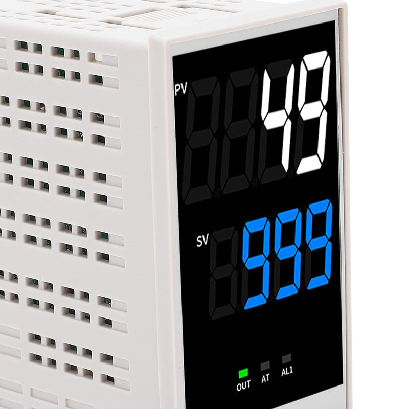 [Australia - AusPower] - PID Temperature Controller Kit, High Voltage 100ACV to 240ACV Digital Display Universal Thermostat with SSR Solid State Relay, Support K, J, E, N Thermocouple (48 X 96mm) 48 X 96mm 