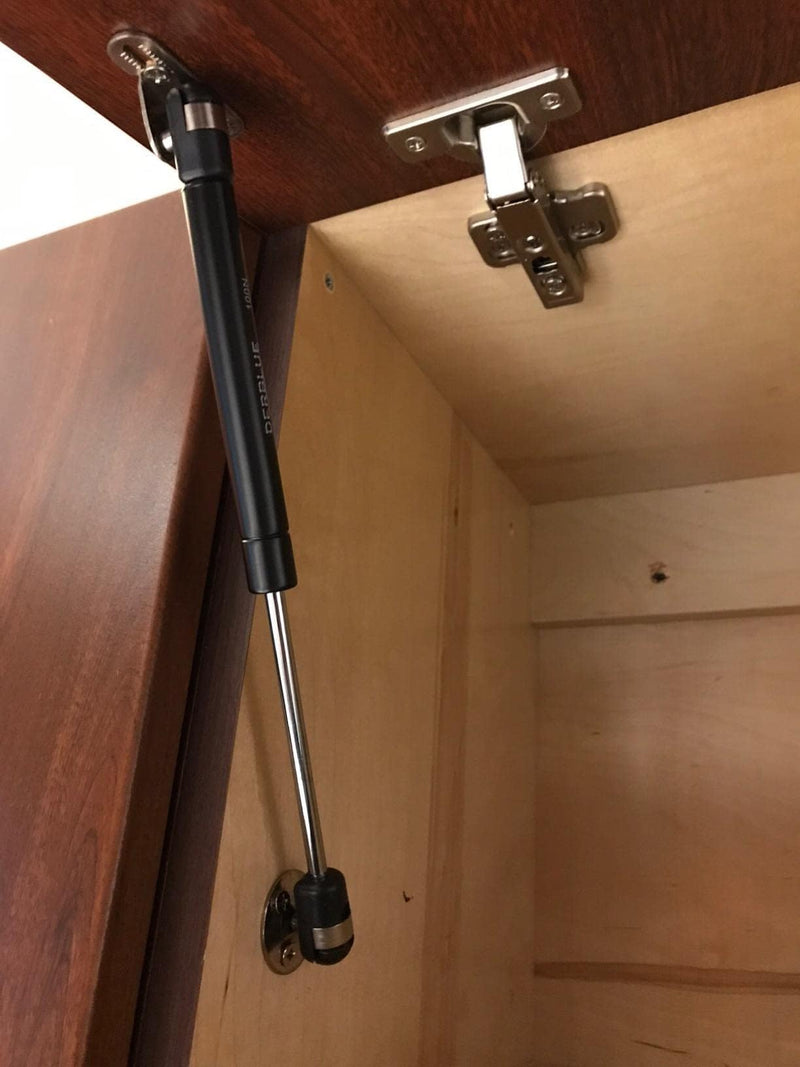 [Australia - AusPower] - DerBlue 4-Pack 10inch 100N/25lb Gas Struts for Cabinets - Professional Cabinet Shocks and Gas Struts Silver 