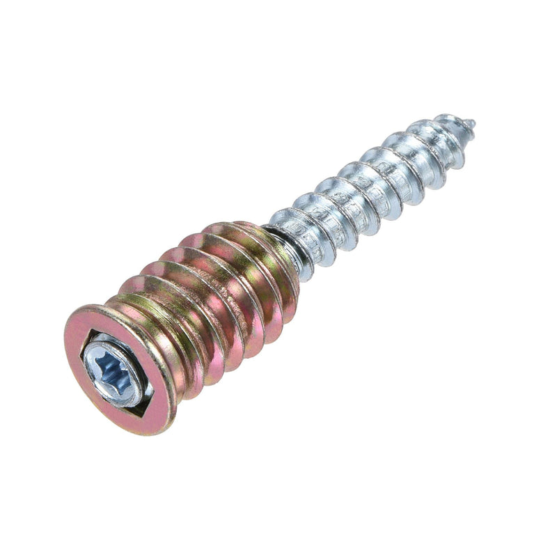 [Australia - AusPower] - uxcell 20pcs M8x20mm Threaded Insert Nut, 8pcs M8x50mm Hanger Bolt, Wood Furniture Set 
