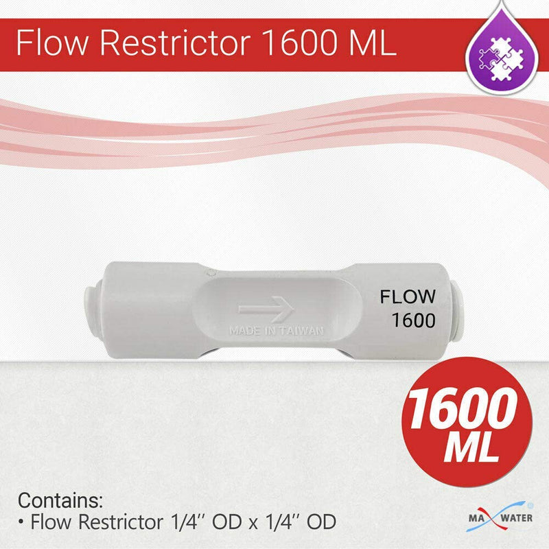 [Australia - AusPower] - Max Water Reverse Osmosis/RO Quick type Flow Restrictor (1600 ML/Min) 1600 ML/Min 