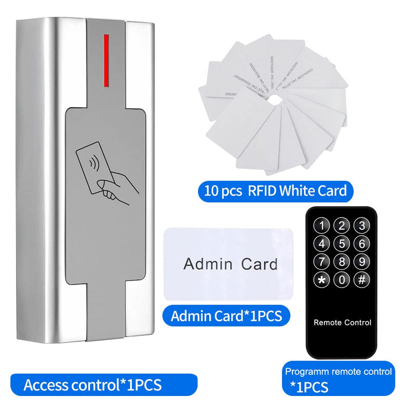 Access Control RFID Reader,Waterproof Access Control System,Access Controler for Electric Magnetic Lock,Proximity Door Entry Keypad,Gate Opener,Zinc Alloy Shell,Wiegand in+Out,Latch Doors Reader