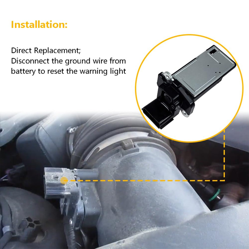 [Australia - AusPower] - Mass Air Flow Sensor Meter MAF | Fit for Buick Enclave LaCrosse Regal Cadillac ATS CTS Escalade XT5 XTS, Chevrolet Camaro Equinox Express Impala Silverado Tahoe, GMC Canyon Sierra Yukon | OE# 23262343 