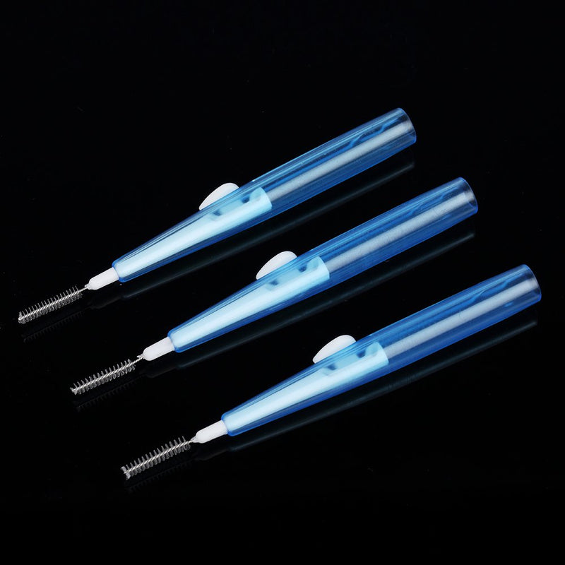 [Australia - AusPower] - Interdental Slim Brush Anself 60Pcs Dental Floss Picks Refill Inter-Dental Brush Teeth Stick Toothpick Flosser for Oral Deep Clean Health Care 