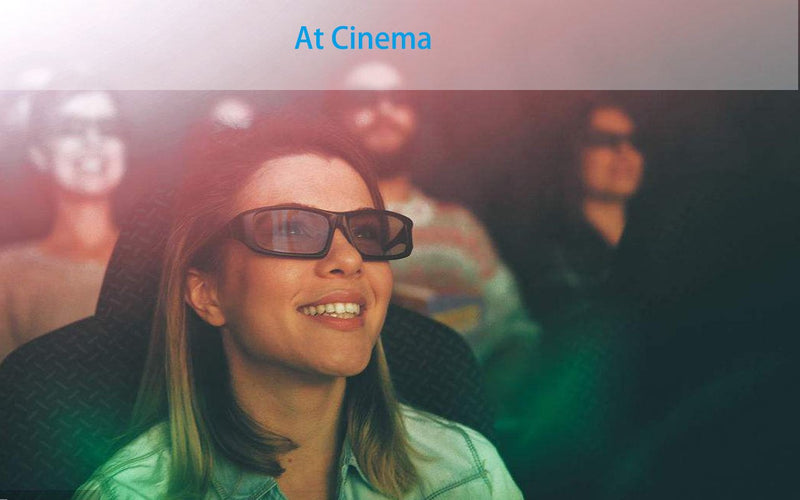 [Australia - AusPower] - 4 Pack Passive Circular Polarized RealD 3D Glasses for Cinema and Passive 3D TVs Projectors, Note: Does Not Work with Active 3D TVs Projectors 
