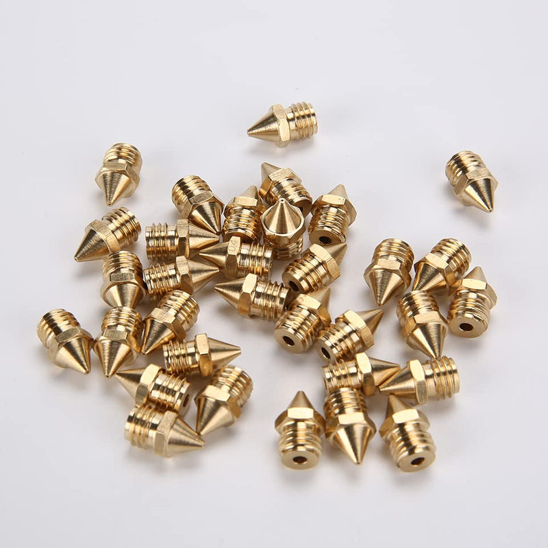 [Australia - AusPower] - 4PCS CR-X Brass Nozzles Compatible with Sovol SV02 Geeetech A10M, A20M,A30M, A10T, A20T,A30T and Creality CR-X 3D Printer (Nozzles) 