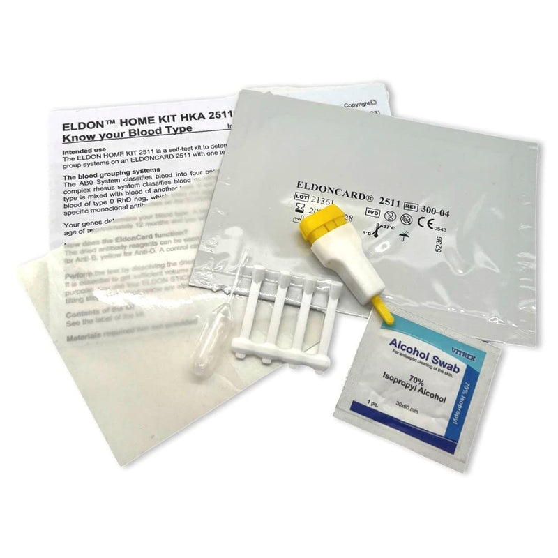 [Australia - AusPower] - EldonCard Blood Typing Test Kit, 5-Pack 