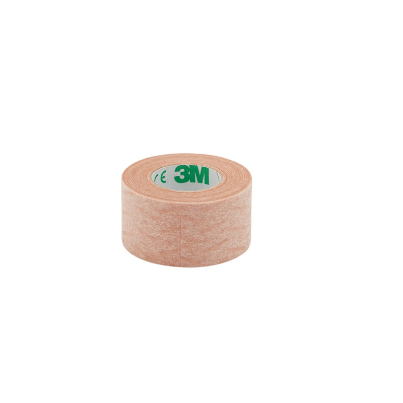 3M Microfoam Surgical Tape, Non-Sterile, Easy Tear Paper, Tan, 1 in x 10 yds, 12 Count