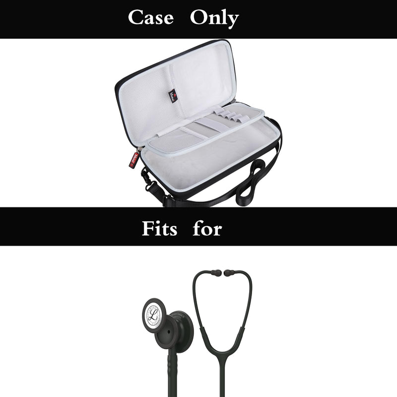 [Australia - AusPower] - Mchoi Stethoscope Case Compatible with 3M Littmann Classic III Monitoring/Lightweight II S.E/Cardiology IV Diagnostic/MDF Acoustica Stethoscopes and Accessories, Case Only, Grey 