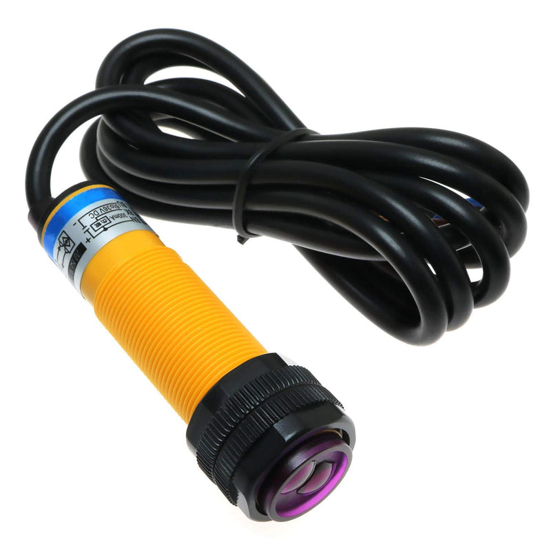 [Australia - AusPower] - E-outstanding DC 6-36V 3 Wire NPN NO IR Photoelectric Sensor Switch 30cm Adjustable E3F-DS30C4 