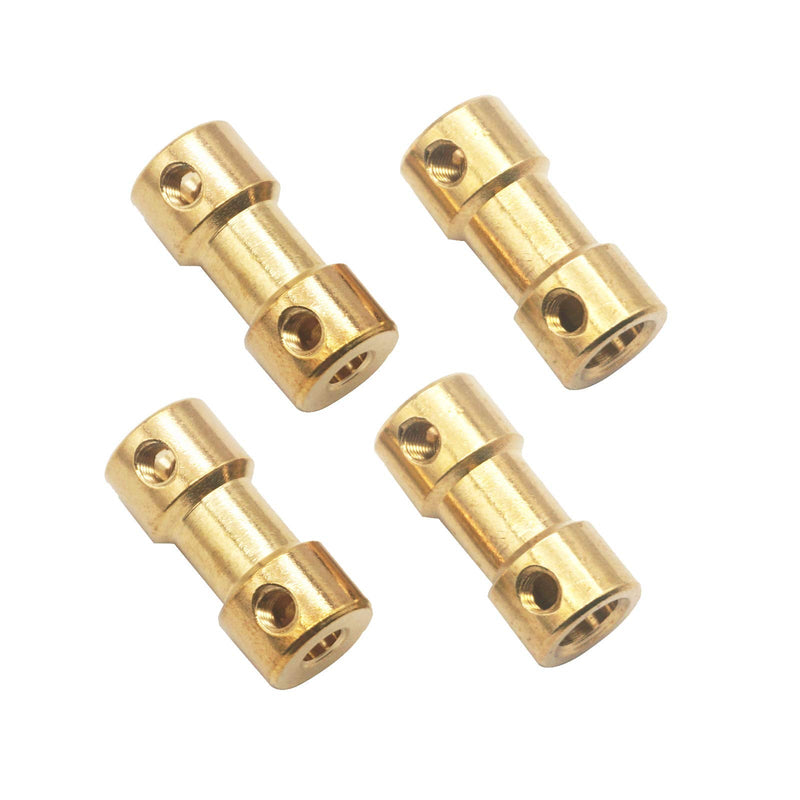 [Australia - AusPower] - 6Pack Vgoohobby Brass Motor Shaft Coupling Coupler Connector Sleeve Joint Adapter for RC DIY Airplane Boat Robot (3mm to 4mm) 3mm to 4mm 