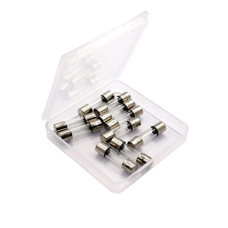 [Australia - AusPower] - 10 Pack F3AL Fast-Blow Fuse 3A 250V Glass Fuses 0.2 x 0.78 inch / 5 x 20 mm (3amp) (F3A) 
