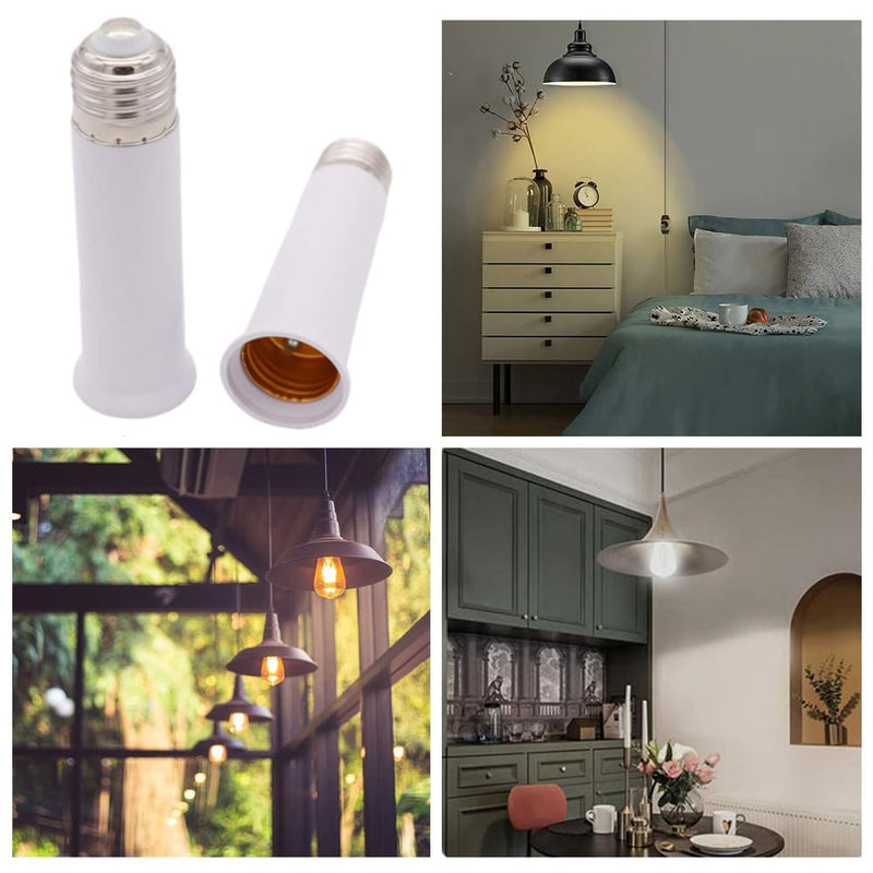 [Australia - AusPower] - E26 Socket Extender, E26 to E26 Standard Medium Base, 4.72 inch Extension Socket Adapter, Light Bulb Socket Extension, Lamp Holder Adapter?3 Pack? 