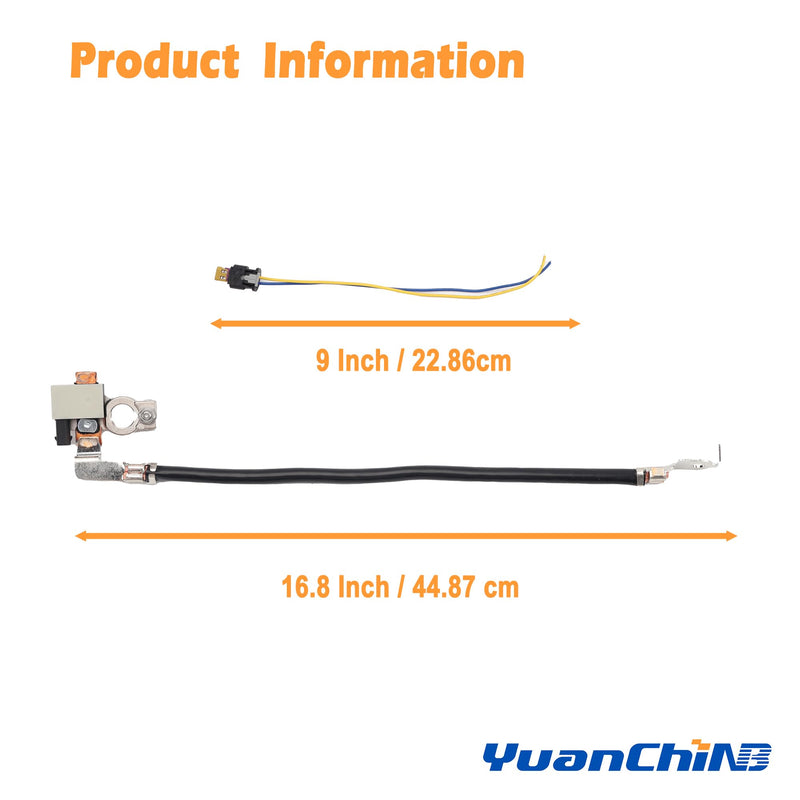 AV6N10C679GB Battery Current Sensor Compatible with 2012 2013 2014 2015 2016 2017 2018 Ford Focus Escape C-Max Transit Connect Negative Battery Cable Replaces OE AV6Z-10C679-P AV6N-10C679-BC