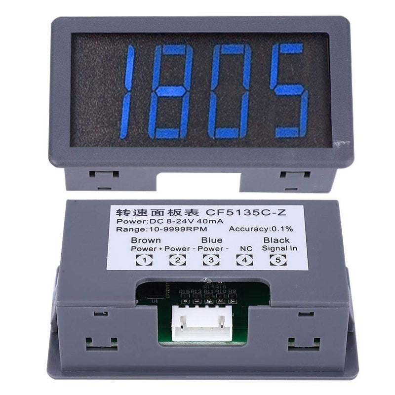 [Australia - AusPower] - Blue LED Motor Tachometer, Tester and Detectors Digital Tachometer + NPN Hall Proximity Switch Sensor (12.00 x 12.00 x 4.00) 