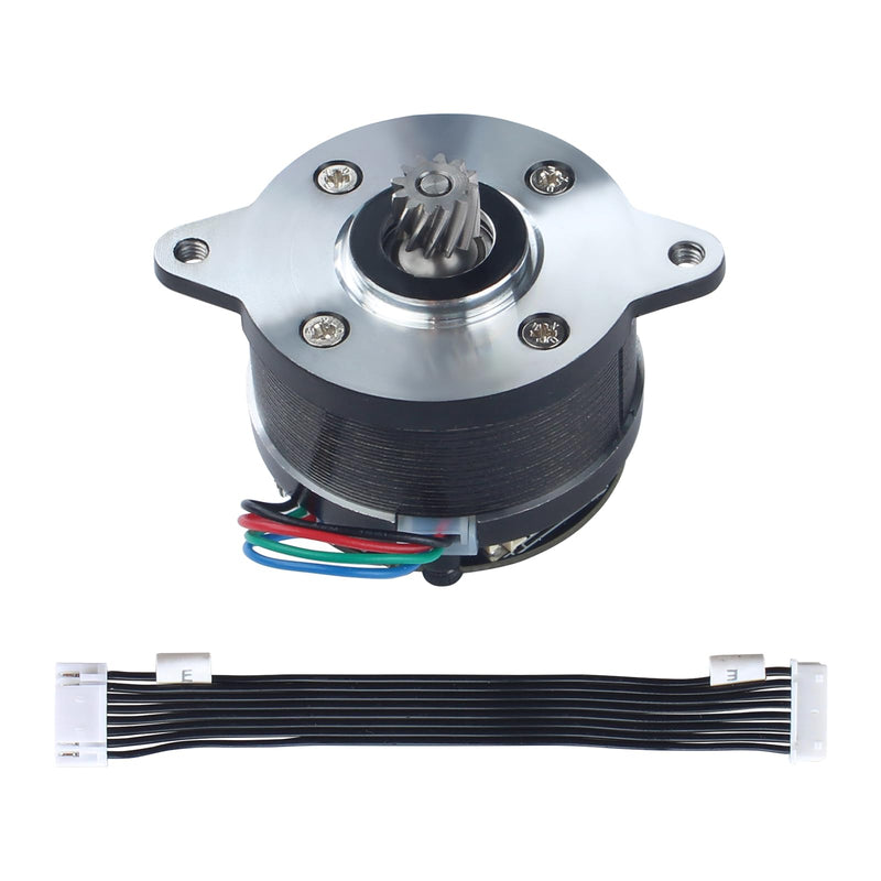 [Australia - AusPower] - FYSETC 3D Printer Accessories for K2 Plus: Original Extruder Motor 35mm Round Pancake Stepper E-axis with 12 Teeth Shaft Gear Drive Board Connected Cable for K2 Pro FDM Printing Project 