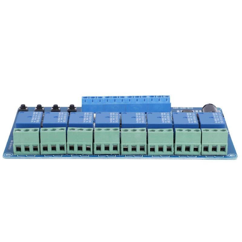 Oumefar DC 8-36V 8-Channel Multifunction Time Delay Relay Interface Board Module Optocoupler LED Relay Board for Various Power Control Applications