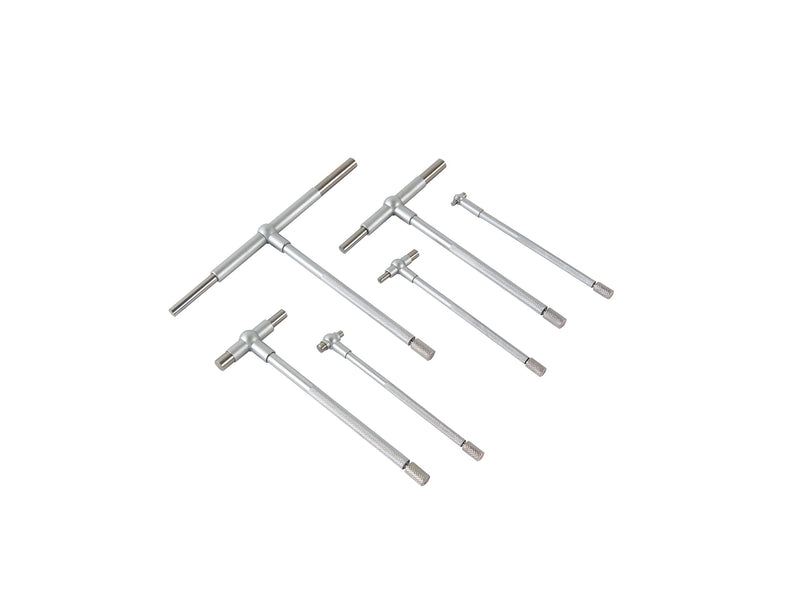 [Australia - AusPower] - Beslands 6 Pc Telescoping Gage Set, T-Bore Hole Gauges, High Precision Telescopic Bore Gauge with a Portable Case(Range 5/16" - 6") 