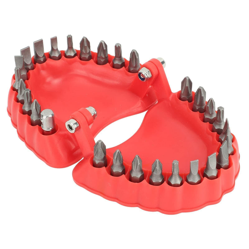 Denture Drill Holder, Denture Drill Organizer, Denture Screwdriver Organizer, Denture Drill Holder with 28 Bits, Fit for Desk Gadget Decoration (With Bits) With Bits