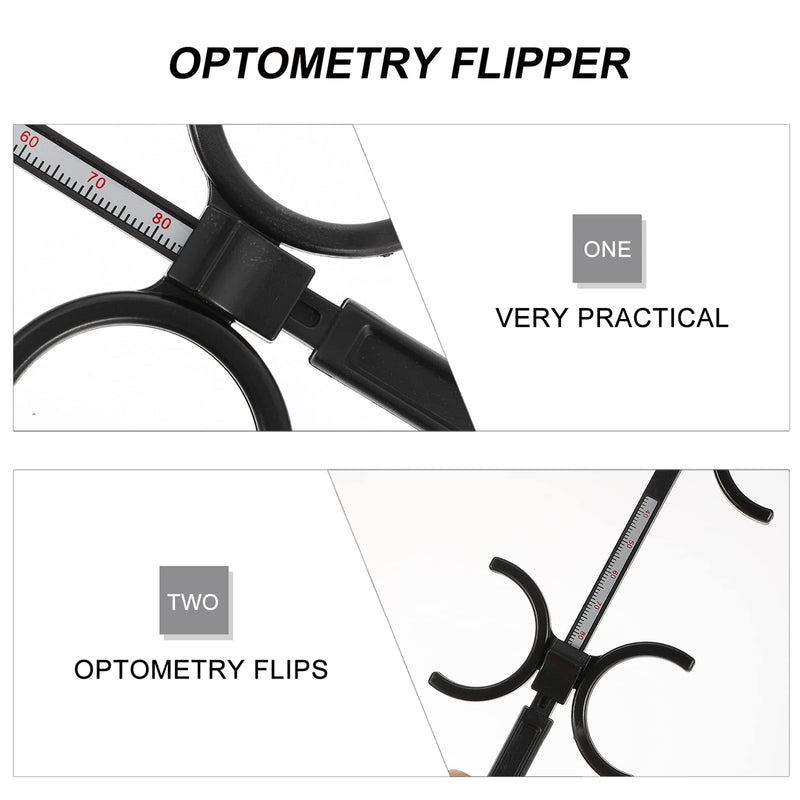 [Australia - AusPower] - Scicalife Optical Flipper, Optometry Plastic Flip, Trial Lens Optometry Instrument Flip for Near Vision Amblyopia Confirmation Test (Black) 