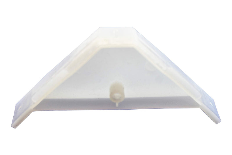 [Australia - AusPower] - Berta (20 Pieces) 90 Degree Cabinet Triangle Bracket, Plastic White Corner Support Braces 20 