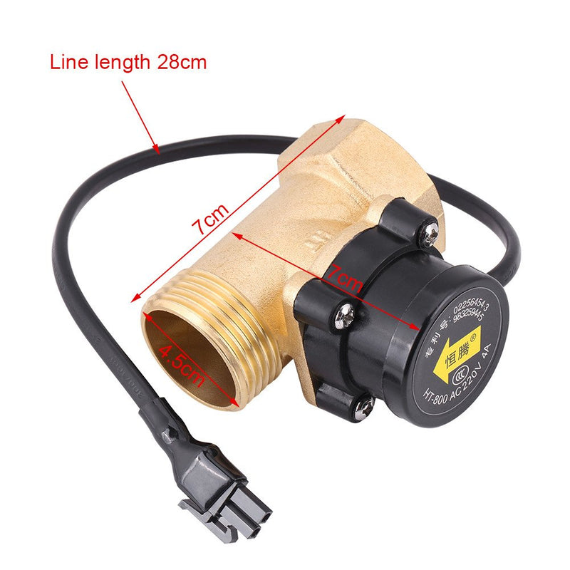 HT-800 G1 Thread 220V Magnetic Wate Sensor Switch Pipe Boosting Pump Laser Machine Automatic Electronic Switch Control for Shower Low Water Pressure Solar Heater Water Circulation