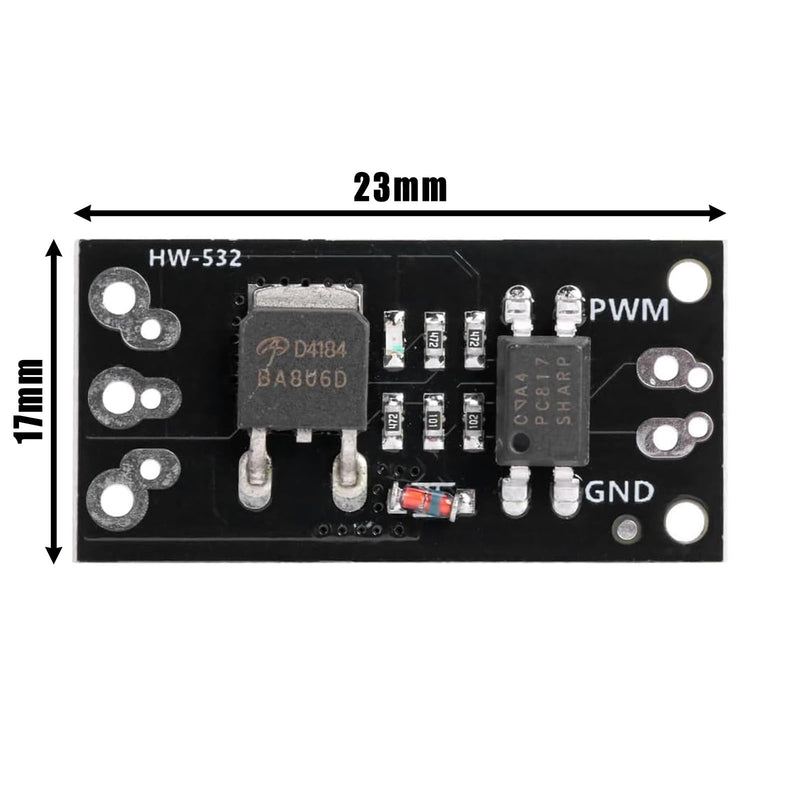 Gerui LR7843 FR120N D4184 MOSFET Control Module 30V 161A 100V 9.4A Pack of 6 | 40V 50A 3V or 5V Signal MOS Tube Field Effect Tube Module Replacement Relay for Arduino (D4184)