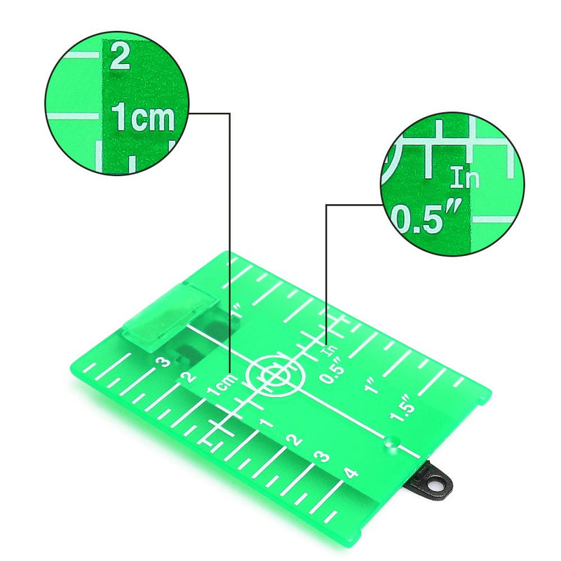 [Australia - AusPower] - Laser Level with Tripod and Laser Target Plate Card, Huepar 150Ft Self Leveling Lazer Level Outdoor Use, 150° Vertical Green Cross Line Level Laser for Picture Hanging, Tile, Construction Project 
