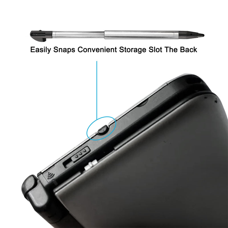 [Australia - AusPower] - 3DS XL Stylus Pen, Metal Retractable Replacement Stylus Compatible with Nintendo 3DS XL, 4in1 Combo Touch Styli Pen Set Multi Color for 3DS XL 