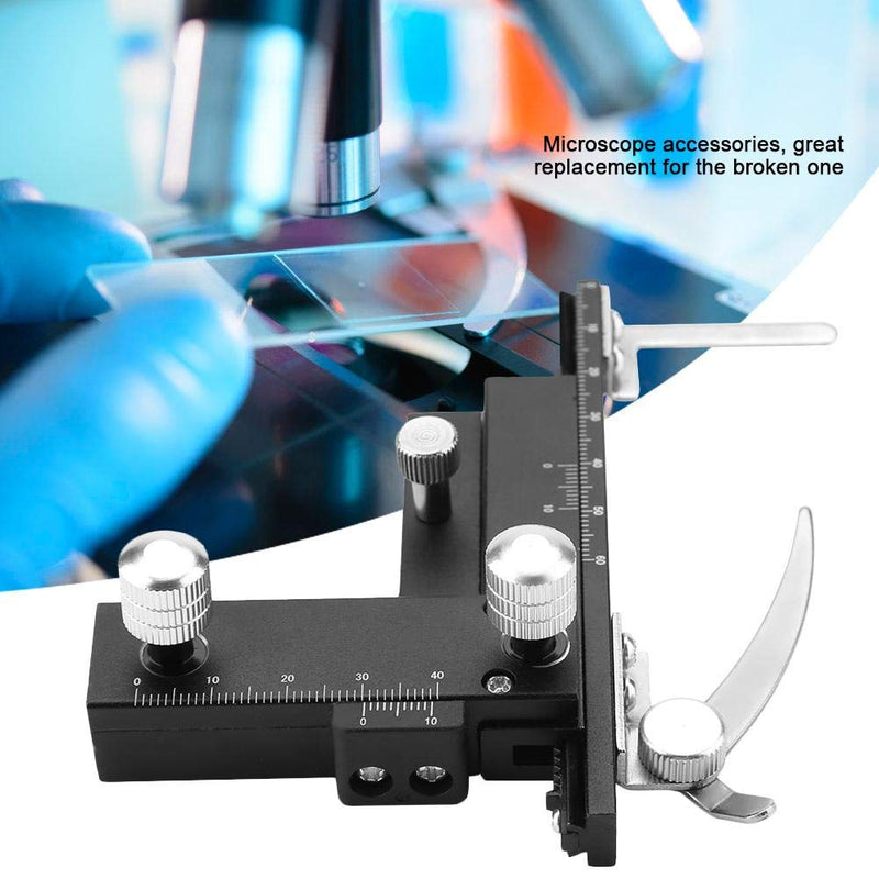 [Australia - AusPower] - Microscope Movable Caliper, High- Movable Ruler Mechanical Stage X-Y Uses on Microscope to Move The 