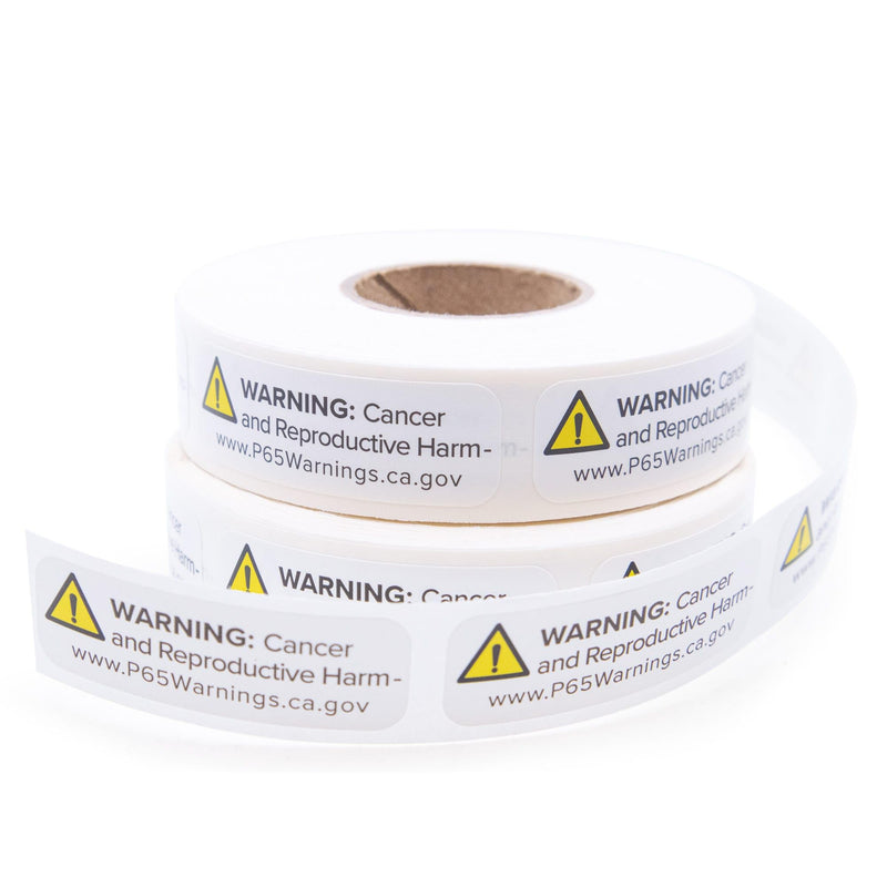 California Prop 65 Cancer and Reproductive Harm Warning Labels