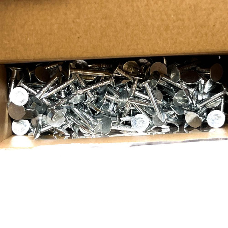 [Australia - AusPower] - Huttig-Grip Roofing Nail 7/8 inches Smooth Shank, Electro Galvanized Finish, 11 Gauge, 3/8 inches Round Head HGN78EGRF1-1 lb Pack of 300 Nails 7/8" Roofing - 1 lb Pack 