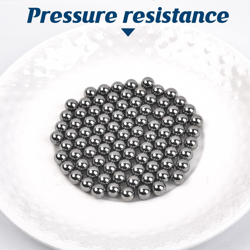 [Australia - AusPower] - Ball Bearings 610 Pcs 6 Size Assorted Loose Bearing Balls 3/32" 1/8" 5/32" 3/16" 7/32" and 1/4" Small Bearing Balls Steel Ball 610Pcs 