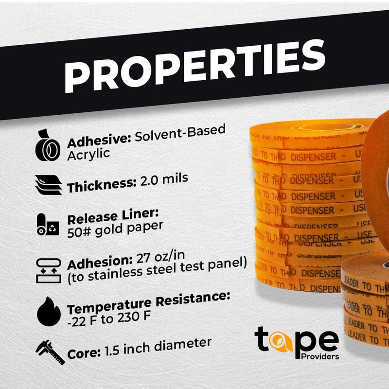 [Australia - AusPower] - WOD RWATG20 General Purpose ATG Tape, 1/2 inch x 36 yds. (Set of 6 Rolls) Adhesive Transfer Tape Glider Refill Rolls Clear Adhesive on Gold Liner (Acid Free) 1/2" in. - Pack of 6 