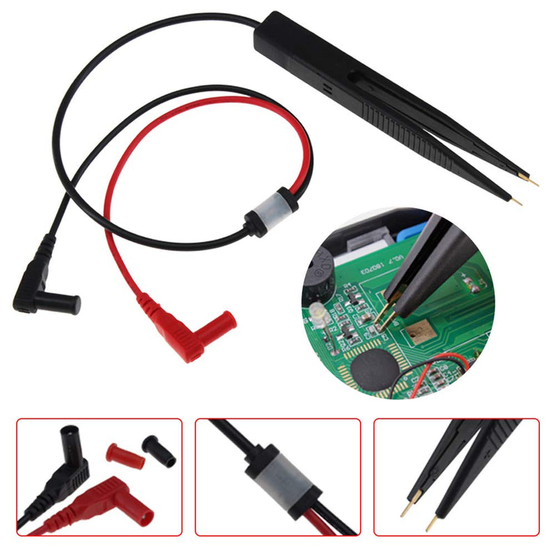 [Australia - AusPower] - 2pcs/lot SMD Inductor Test Clip Probe Tweezers for Resistor Multimeter Capacitor Meter Clip probe 