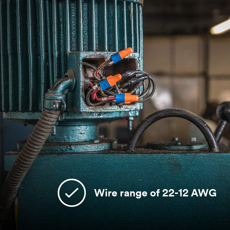 [Australia - AusPower] - 3M(TM) 3M Performance Plus Wire Connector O/B+Pouch, 100/POUCH, 100 units, Orange/Blue Pack of 100 