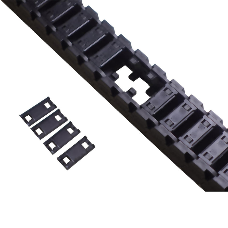 [Australia - AusPower] - Low Noise Drag Chain Cable Carrier Wire 18mmx37mm (H x W) for 3D Printer and CNC Machine,Inside and Outside Openable R28 High Quality Flexible Cable Chain 18*37M 