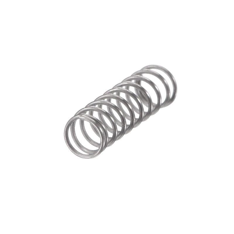 [Australia - AusPower] - uxcell Compression Spring,304 Stainless Steel,3mm OD,0.3mm Wire Size,6mm Compressed Length,10mm Free Length,2N Load Capacity for Home Projects, Silver Tone,10pcs 10mm 