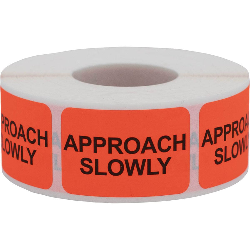 Approach Slowly Veterinary Labels 1 x 1.5 Inch 500 Total Stickers