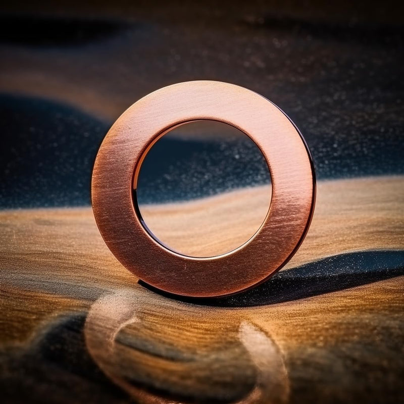 [Australia - AusPower] - M12 Flat Washer Copper Sealing Ring, 12mm ID 18mm OD 1.5mm Thickness Metric Sealing Gasket, 50 Pieces M12 