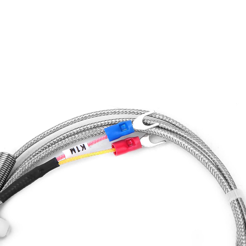 [Australia - AusPower] - K Type Thermocouple Probe, PT 1/8 Thread Temperature Sensor, Temperature Probe, Measuring Range of 0-1250 ℃, with 1 M Cable 