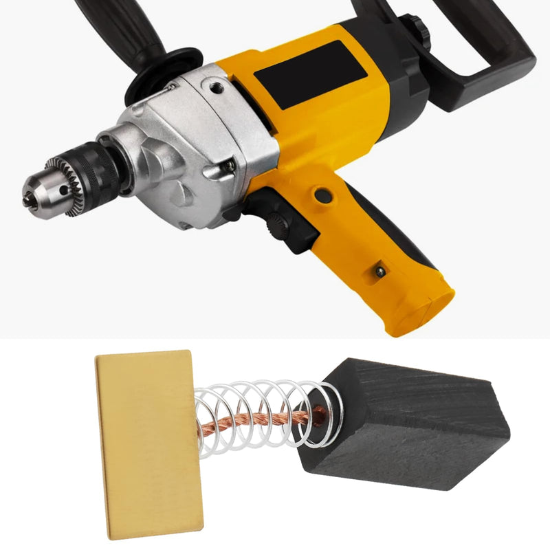 [Australia - AusPower] - eMagTech Pack of 4 Motor Carbon Brushes 6.8 x 10.3 x 18.4 mm N-7353 Compatible with Einhell Bavaria BFMR 1100 