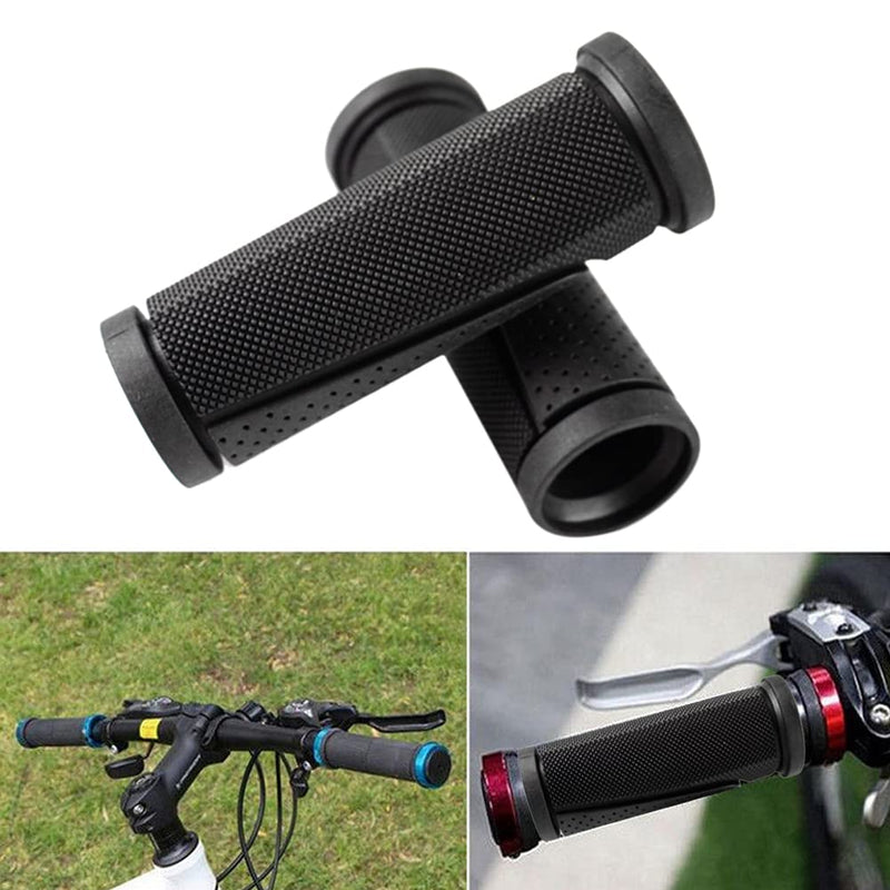 Bike Handlebar Grips, Non-Slip Rubber Bicycle Handlebar Grips Comfortable Short Mini Handle G rips Bike G rips Black