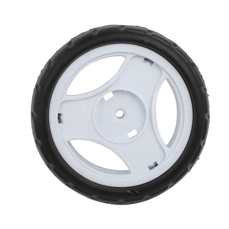 [Australia - AusPower] - uxcell 4pcs 125mm Dia Plastic Single Wheel Pulley Rolling Roller White 6x22mm 4 