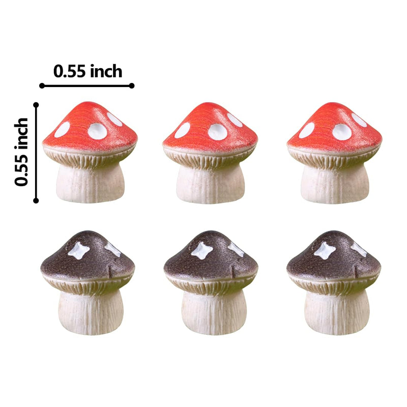 [Australia - AusPower] - Door Hinge Heads Decorative Topper - Hinge Head Mushroom - Magnetic Hinge Head Trinket - Hinge Pin Topper Miniature (Mixed, Set of 6) 