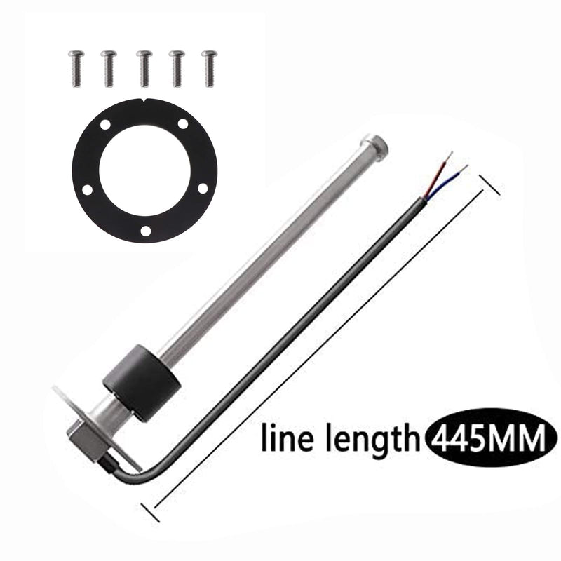[Australia - AusPower] - Geloo Level Sensor, Stainless Steel Fuel Sending Unit Water Level Indicator Sensor Car Fuel Water Level Sensor for Fuel Water Indicator 0~190 Ohm (150 mm) 150mm 