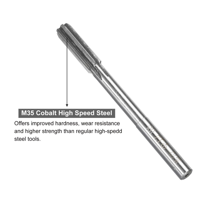 [Australia - AusPower] - uxcell Chucking Reamers, 12mm H8 Metric Machine Reamer Drill Bit for Metal Wood Hole Reaming, Straight Flute M35 High Speed Steel Tool 