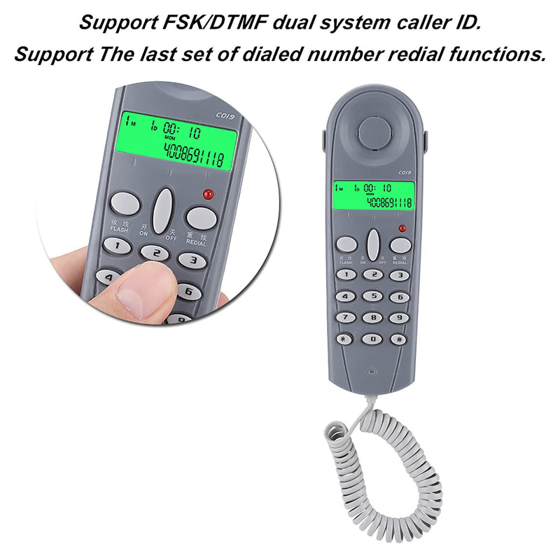 [Australia - AusPower] - C019 Telephone Phone Line Network Cable Tester Butt Tester Lineman Tool Cable Set, Phone Tester with Connectors and Joiner Support DTMF Dual Caller ID, Blue 