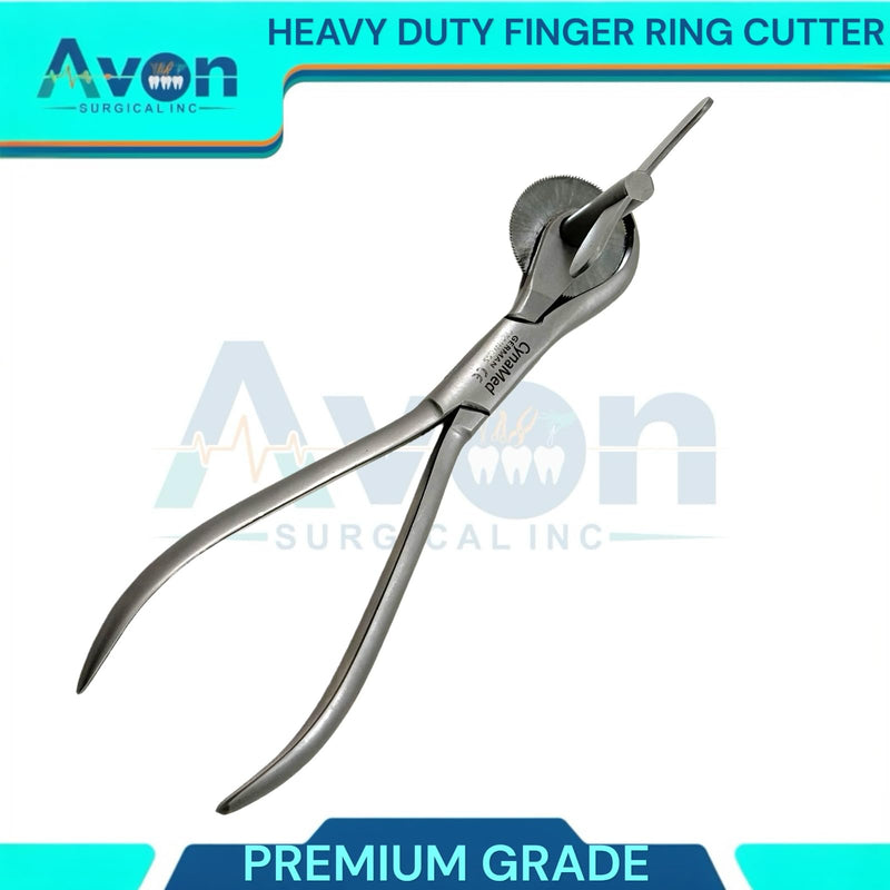 [Australia - AusPower] - 6in Heavy Duty Finger Ring Cutter First-Aid Ring Band Cutter, Fire Rescue, Jewelers Tool with Finger Guard & Disc Blade Cutter | German Stainless Steel 