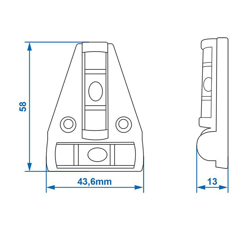 [Australia - AusPower] - ProPlus 341214 Cross Spirit Level Pyramid for Aligning Motorhome Caravan 